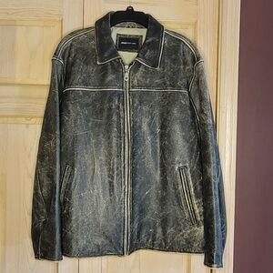 Men's Jones New York Black Leather Jacket